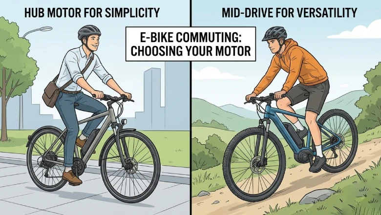 choosing hub motor vs mid drive motor for commuting